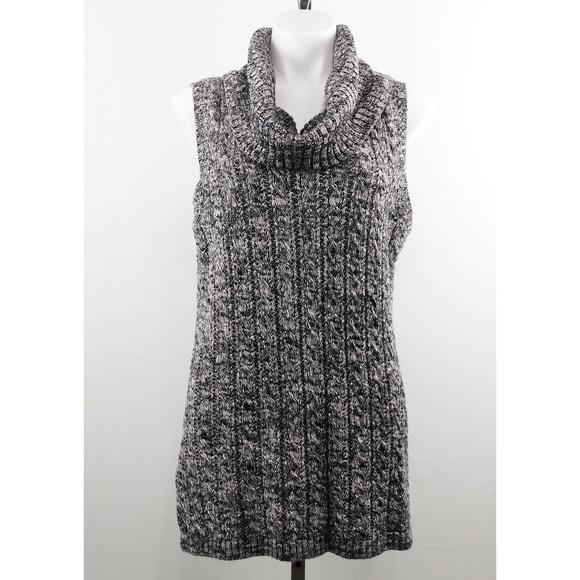 Artisan Ny Sweaters - Artisan NY Women Sweater,‎ Size L, Black/Ivory, 100% Cotton